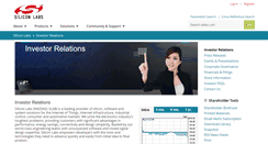 Desktop Screenshot of investor.silabs.com